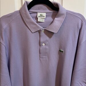 Lacoste Men's Light Purple Polo shirt, size 9/4xl